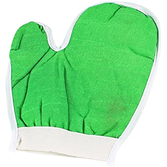 Body Scrubber Bath Shower Hand Cleaning Glove Green White(id:1d 3c2 a9 5ca cce